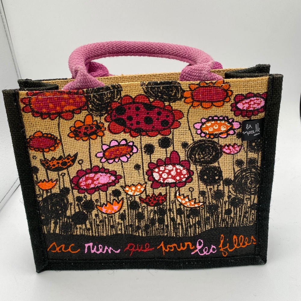 100% jute small tote